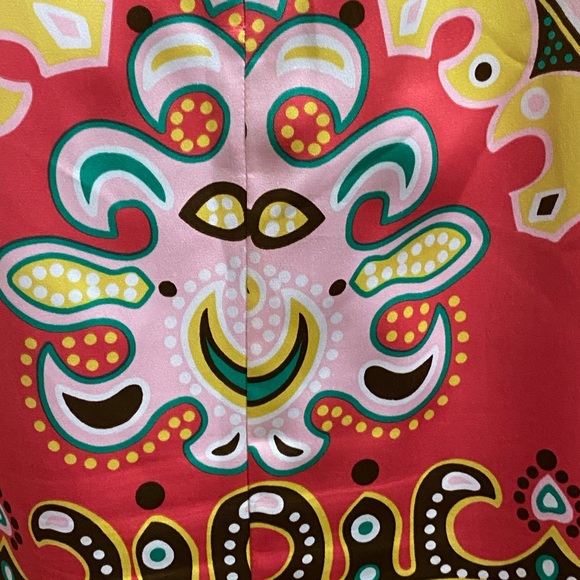 Nicole by Nicole Miller Colorful Sleeveless Sz 14 Paisley Print Shift Dress - Picture 8 of 16